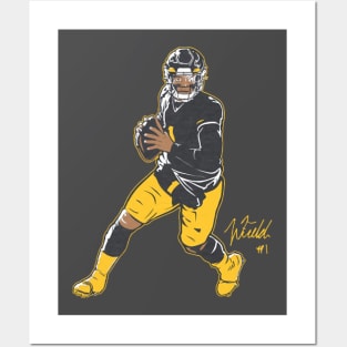 Justin Fields Pittsburgh Superstar Pose Posters and Art